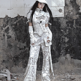 Get trendy with [Blood Supply] Madhouse Distressed Workwear Pants - Apparel & Accessories available at Peiliee Shop. Grab yours for $54 today!