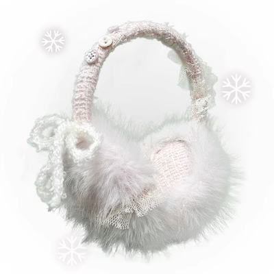 [Rose Island] Winter Love Fairycor Earmuffs Choker Set - Premium Apparel & Accessories from Rose Island - Just $16! Shop now at Peiliee Shop