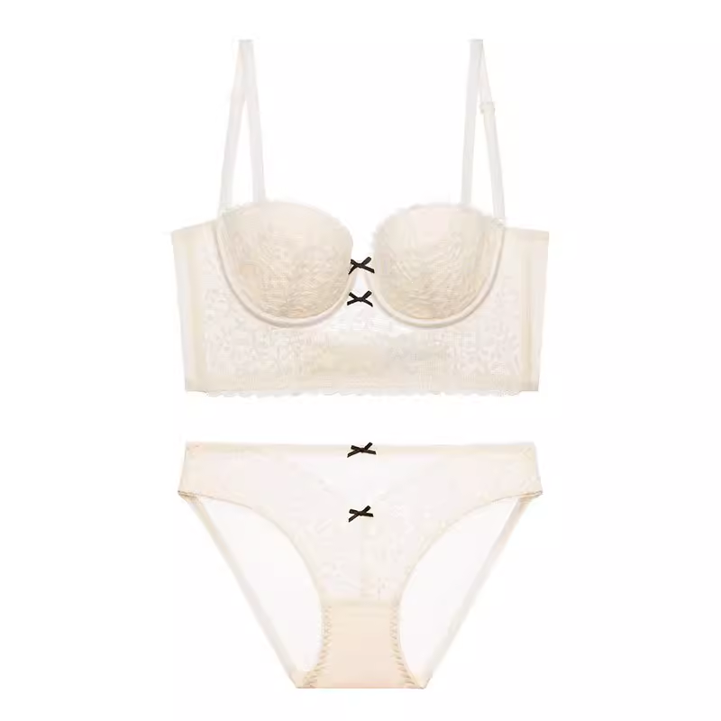 Get trendy with [Basic] Winter Romance Lace Bra Set - Lingerie available at Peiliee Shop. Grab yours for $12.90 today!