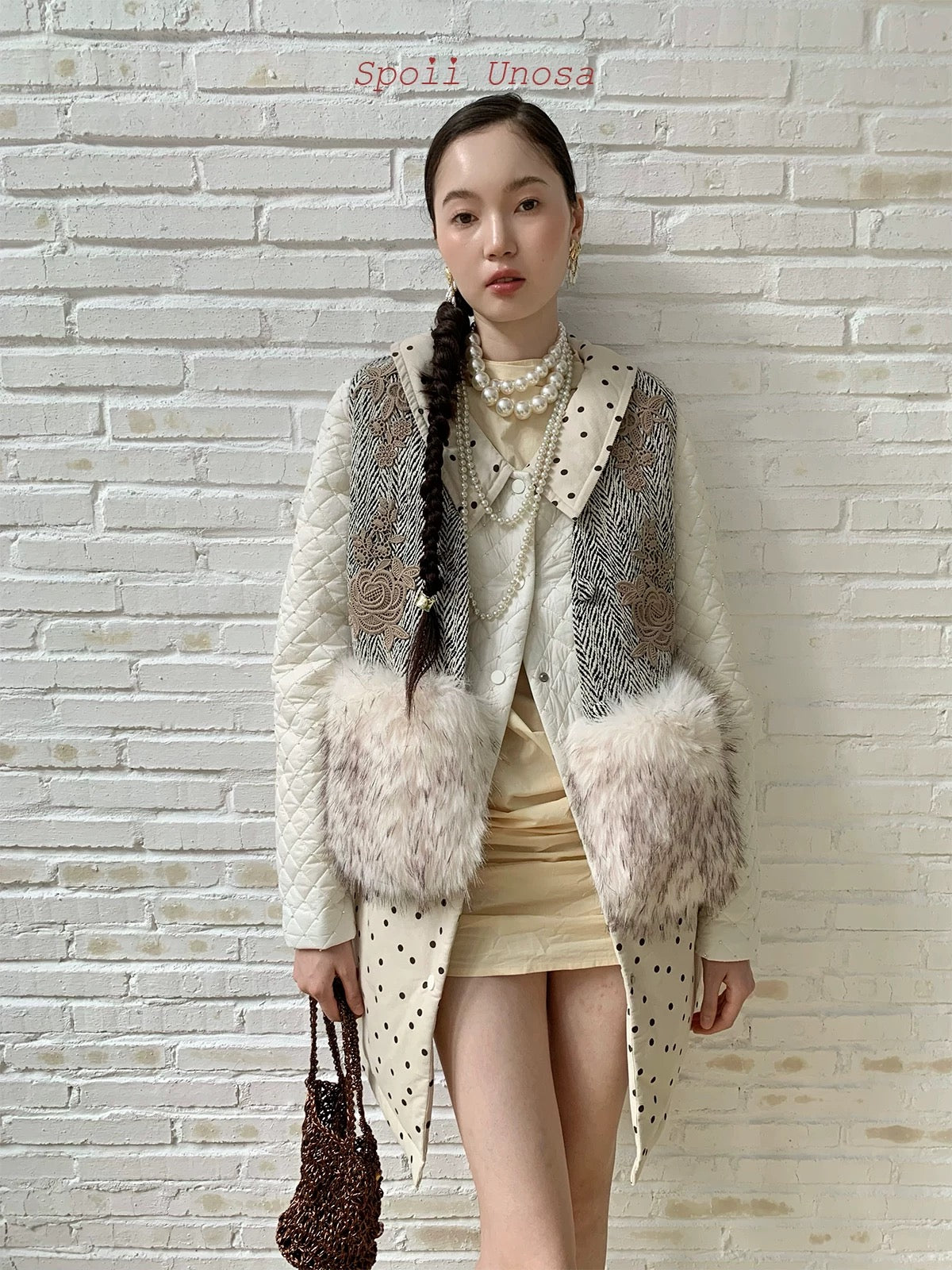 Get trendy with [SPOII UNOSA] Vintage Charm Faux Fur Autumn Vest - Coat available at Peiliee Shop. Grab yours for $66 today!