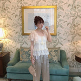 Rose Candy Summer Rose Cottage Princess Lace Cami and Mini Shawl Set