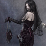 Blood Supply The Last Gift Of The Dead Mary Velvet Mermaid Gown Slip Dress