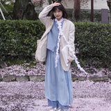 [Customized] The First Snow Hand Knitted Scarf