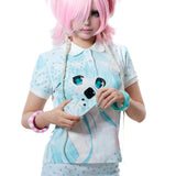 SelfishGhost 92% Cotton Yume Kawaii Anime Polo & Shorts Set