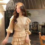 Get trendy with Time Traveler's Delicate Cutout  Lace Ensemble - Dress available at Peiliee Shop. Grab yours for $42 today!