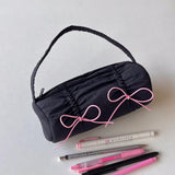 Get trendy with Ballet Core Summer dopamine-colored soft tote bag and pencil case - Bag available at Peiliee Shop. Grab yours for $15.50 today!