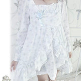 Pacific Position Primrose Babydoll 100% Cotton Long Sleeves Dress