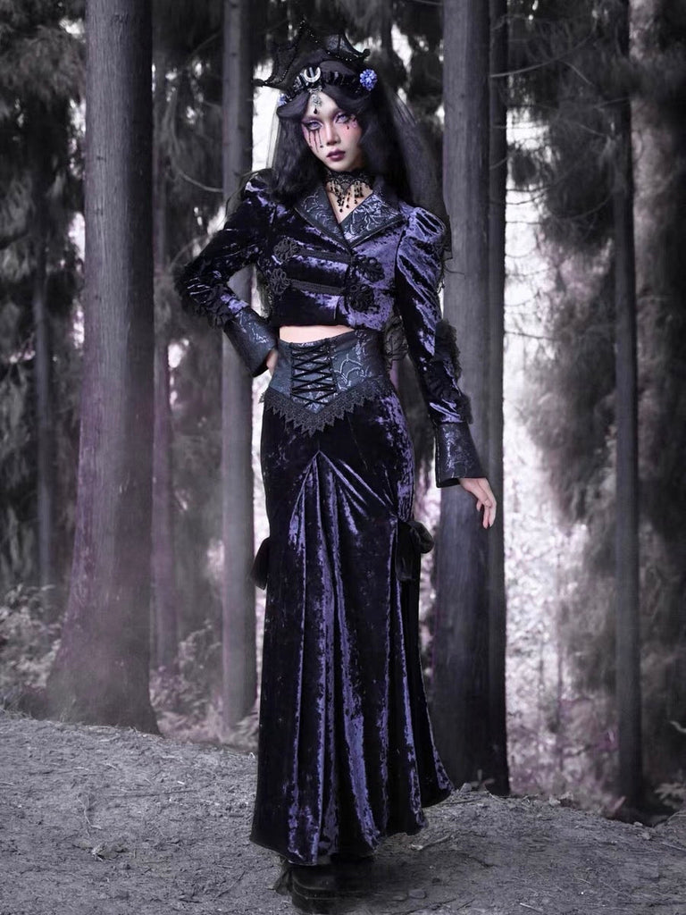[Blood Supply]Moon Goddess Fishtail Long Skirt - Premium Clothing from Blood Supply - Just $48! Shop now at Peiliee Shop