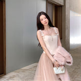 [Mummy Cat] My Soft Angel Floral Wool Corset Top Camisole