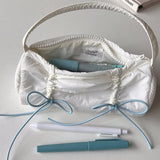 Get trendy with Ballet Core Summer dopamine-colored soft tote bag and pencil case - Bag available at Peiliee Shop. Grab yours for $15.50 today!