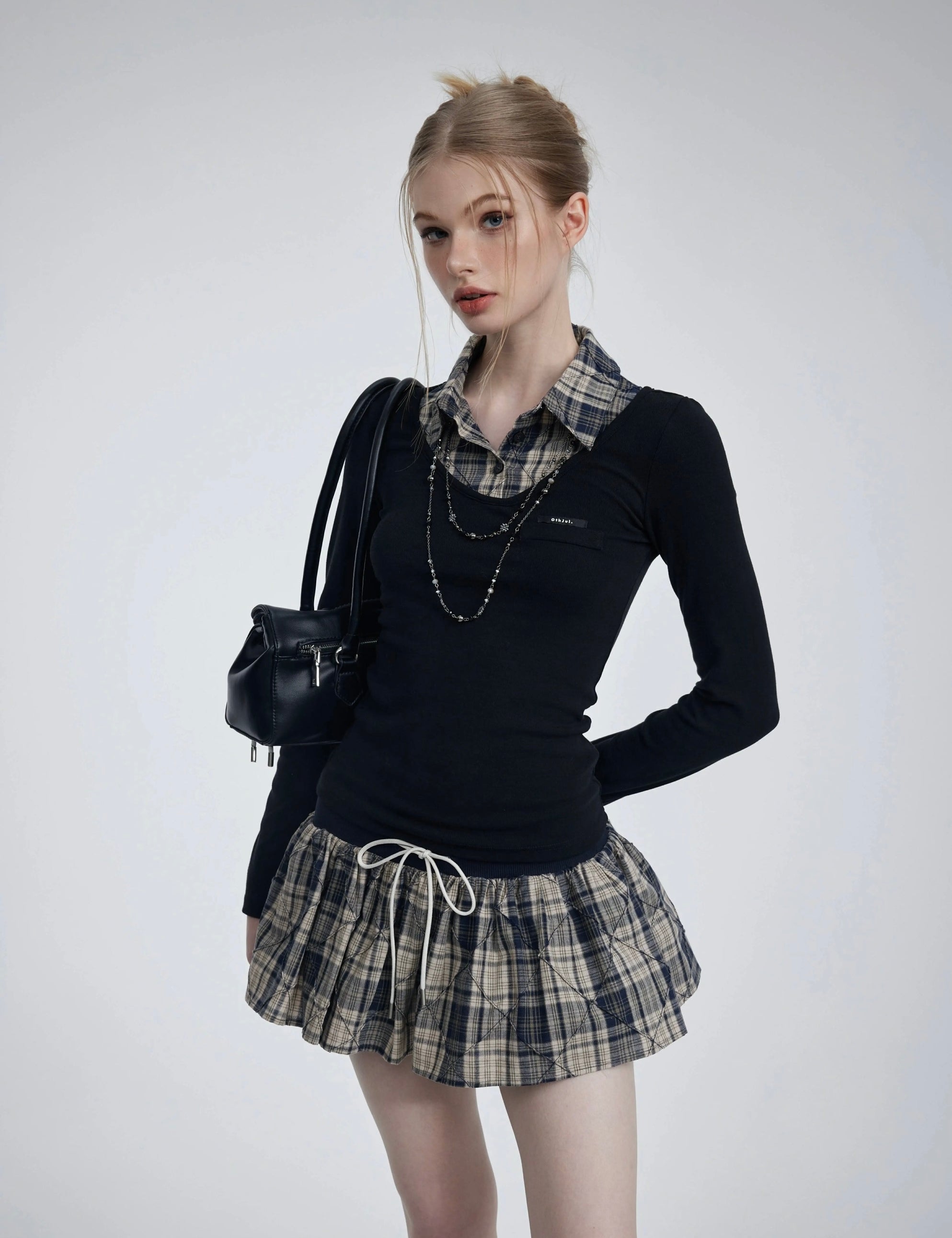 Get trendy with [Customizable] Campus Chic School Girl Mini Dress Sweater Set -  available at Peiliee Shop. Grab yours for $38 today!