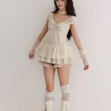 Rose Island Silk Wing Fairy Lace Top
