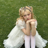 [August Unicron] Angel’s Twinkle Kiss Handmade Sleeveless Dress