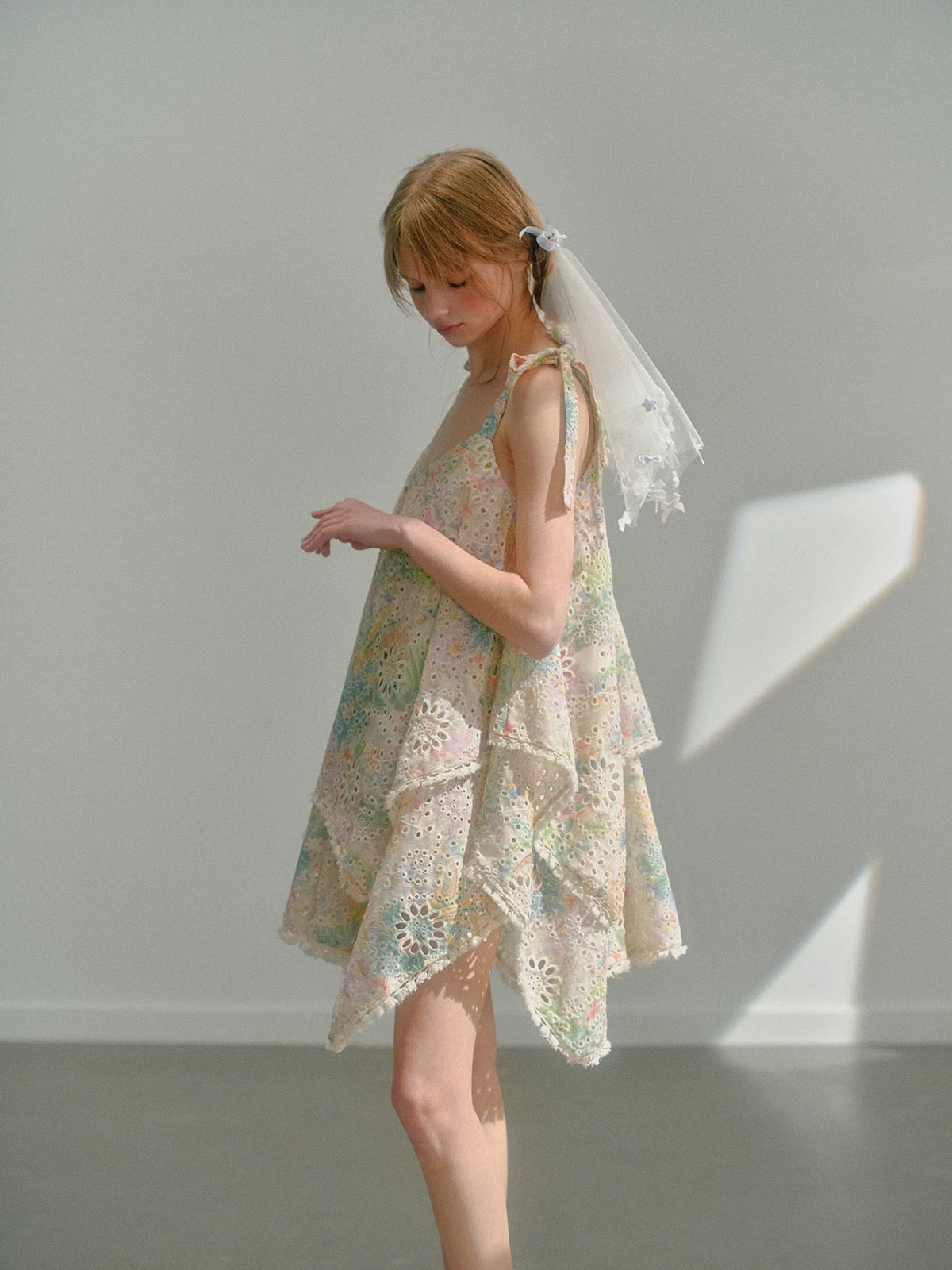 Get trendy with [UNOSA] Floral Fairy Dance Mini Dress -  available at Peiliee Shop. Grab yours for $76 today!