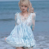 Rose Island Letter from the Moon Long sleeves Jellyfish Dress