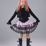Evil Tooth Idol Circus Music Notes Pink Version Skirt