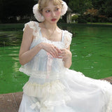 Get trendy with [August unicorn] Blue Moonlight Handmade Drop Top Skirt Set - Dresses available at Peiliee Shop. Grab yours for $89 today!