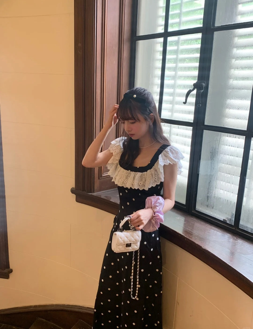 Get trendy with Inner Romance polka satin midi dress gown - Dresses available at Peiliee Shop. Grab yours for $36.80 today!