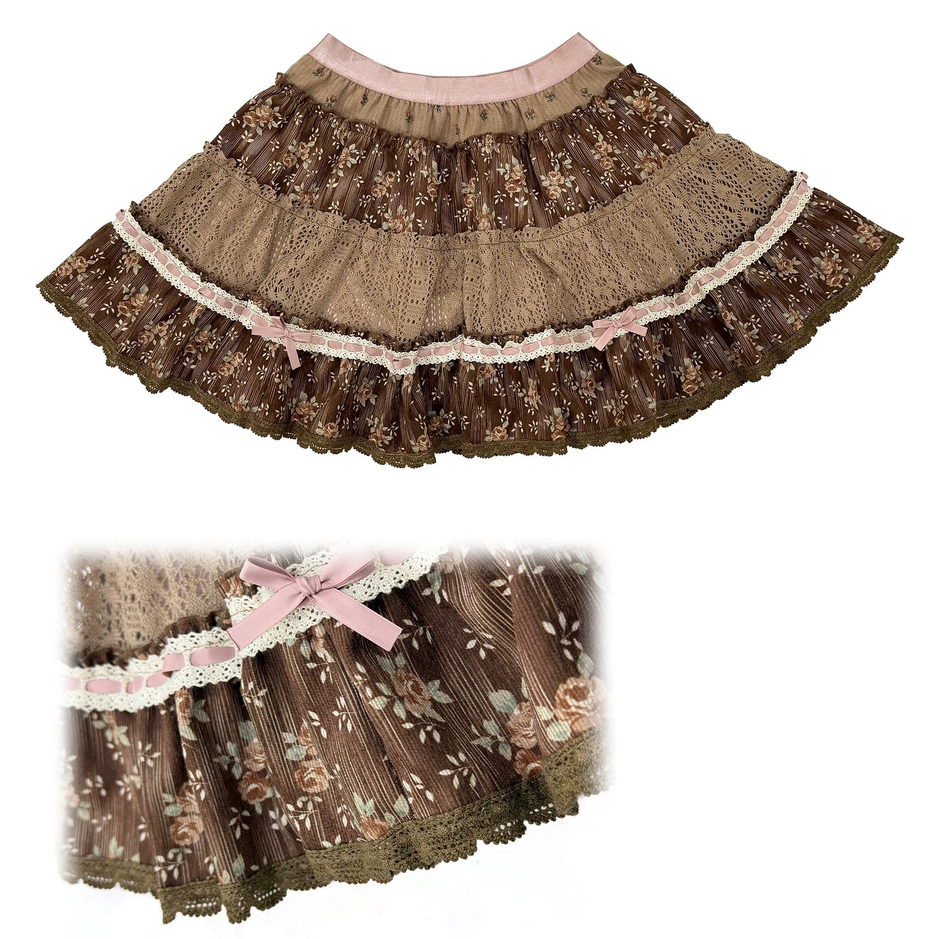 Rose Island Forest Rose Mini Skirt