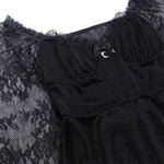 Get trendy with My Gothic Soul Lace Mini Dress -  available at Peiliee Shop. Grab yours for $25 today!