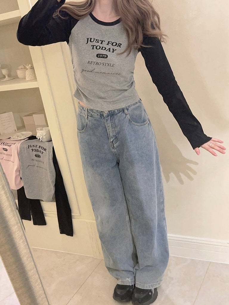 Get trendy with School days cotton shirt top with long sleeves - Sweater available at Peiliee Shop. Grab yours for $16 today!