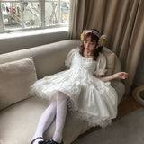 August Unicorn Moon Veil Silk Cotton Dress