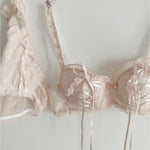 Get trendy with Peachy Sweetheart Lingerie Lace Lingerie set -  available at Peiliee Shop. Grab yours for $18.60 today!