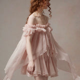 [Global Free Shipping] Fa Sogno Sakura Waltz Chiffon Set