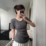 Get trendy with [Customizable] High school sweetheart 2 in 1 cotton mini dress -  available at Peiliee Shop. Grab yours for $45 today!