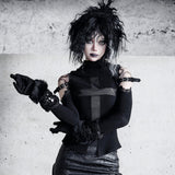 [Blood Supply] Shadow Stalker Gothic Faux Wool Base Shirt