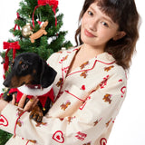 Sleepy Fairy Dachshund Brushed Flannel Pajama Set