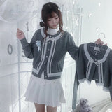 Pacific Position Grey Shirley Knit Cardigan Short & Long Version