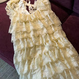 Rose Candy · Vanilla Mousse Lace Dress