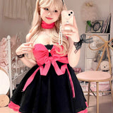 Get trendy with Moonlight Goddess Ribbon Mini Dress -  available at Peiliee Shop. Grab yours for $45 today!