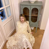 Get trendy with [August Unicorn] Exquisite Heavy Lace Embroidered Dress - Dresses available at Peiliee Shop. Grab yours for $197 today!