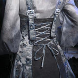 Get trendy with [Blood Supply] Corpse Bride Gothic Mini Dress - Crop Top available at Peiliee Shop. Grab yours for $49.90 today!