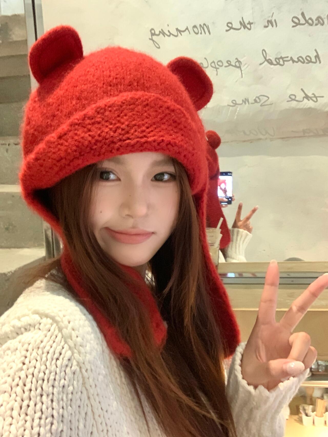 Get trendy with Christmas bear beanie with heart clip -  available at Peiliee Shop. Grab yours for $9.80 today!