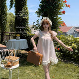 Doll’s Holiday Vintage Babydoll Mini Dress Pink