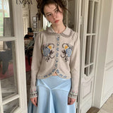 UNOSA Ice Blue Satin A-Line Skirt