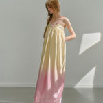 Get trendy with [UNOSA] Sun Kissed Petals Midi Dress Gown -  available at Peiliee Shop. Grab yours for $76 today!