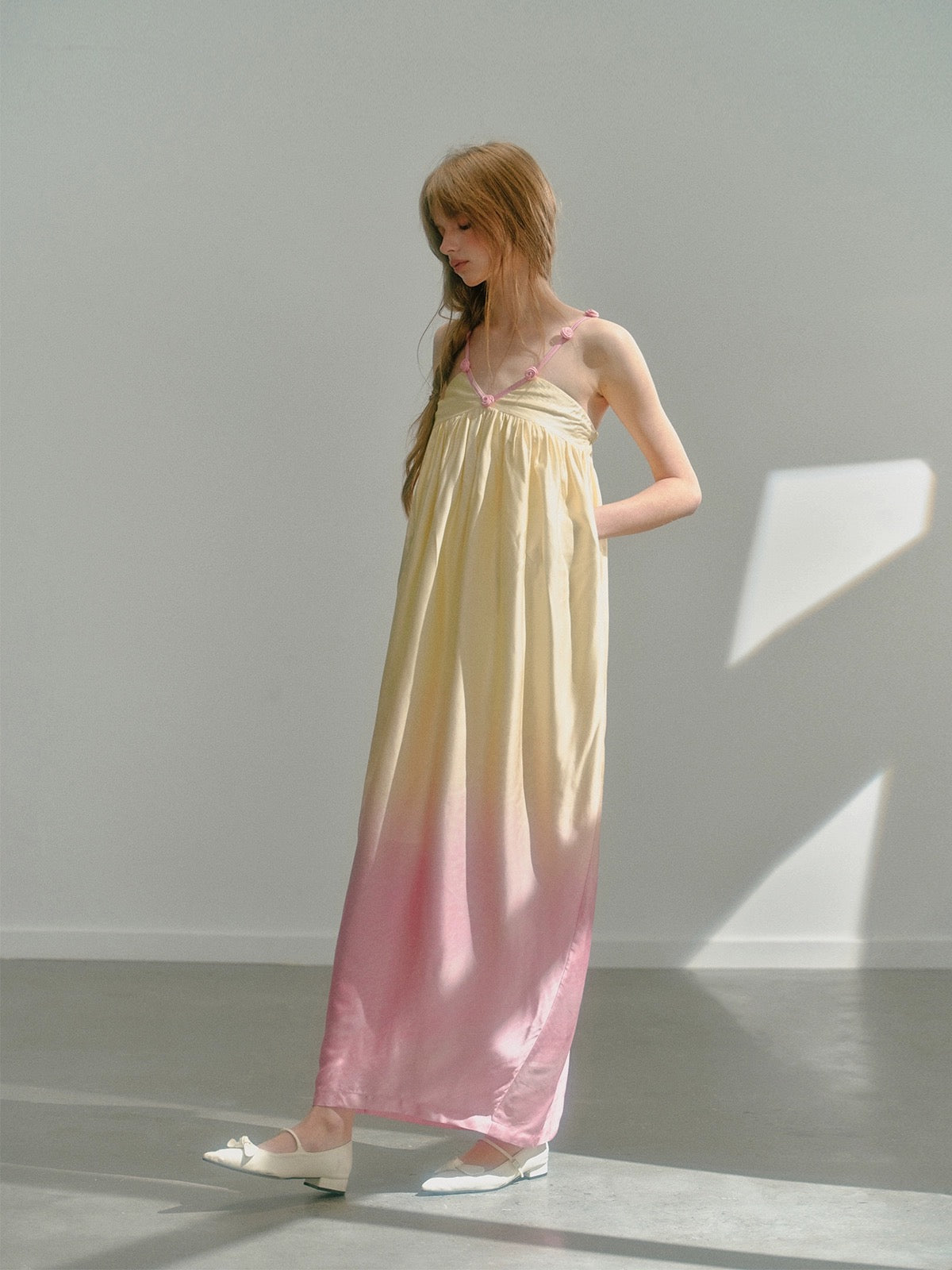 Get trendy with [UNOSA] Sun Kissed Petals Midi Dress Gown -  available at Peiliee Shop. Grab yours for $76 today!