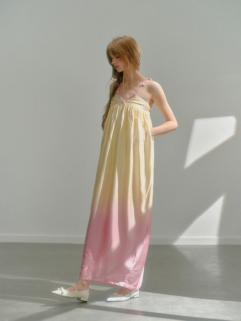 Get trendy with [UNOSA] Sun Kissed Petals Midi Dress Gown -  available at Peiliee Shop. Grab yours for $76 today!
