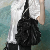 [Lactose Studio] Pure Mermaid Heart Pearl Shoulder bag