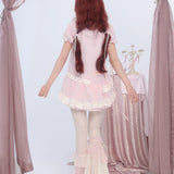 [Rose Island] Rosy Petal Chiffon Shirt