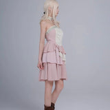 Get trendy with Rose Island AW24 Elf Guardian - The Girl Fairy Angel Mini Dress - Crop Top available at Peiliee Shop. Grab yours for $38 today!