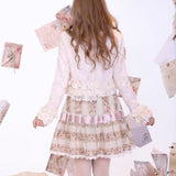 Rose Island Rose Letter 100% Cotton Floral Mini Skirt