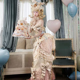 Blood Supply Happy Birthday Mousse Date Rococo Train Midi Skirt