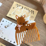 Crann x Ecinin My Angel Deer Handmade Comb Hair Brush