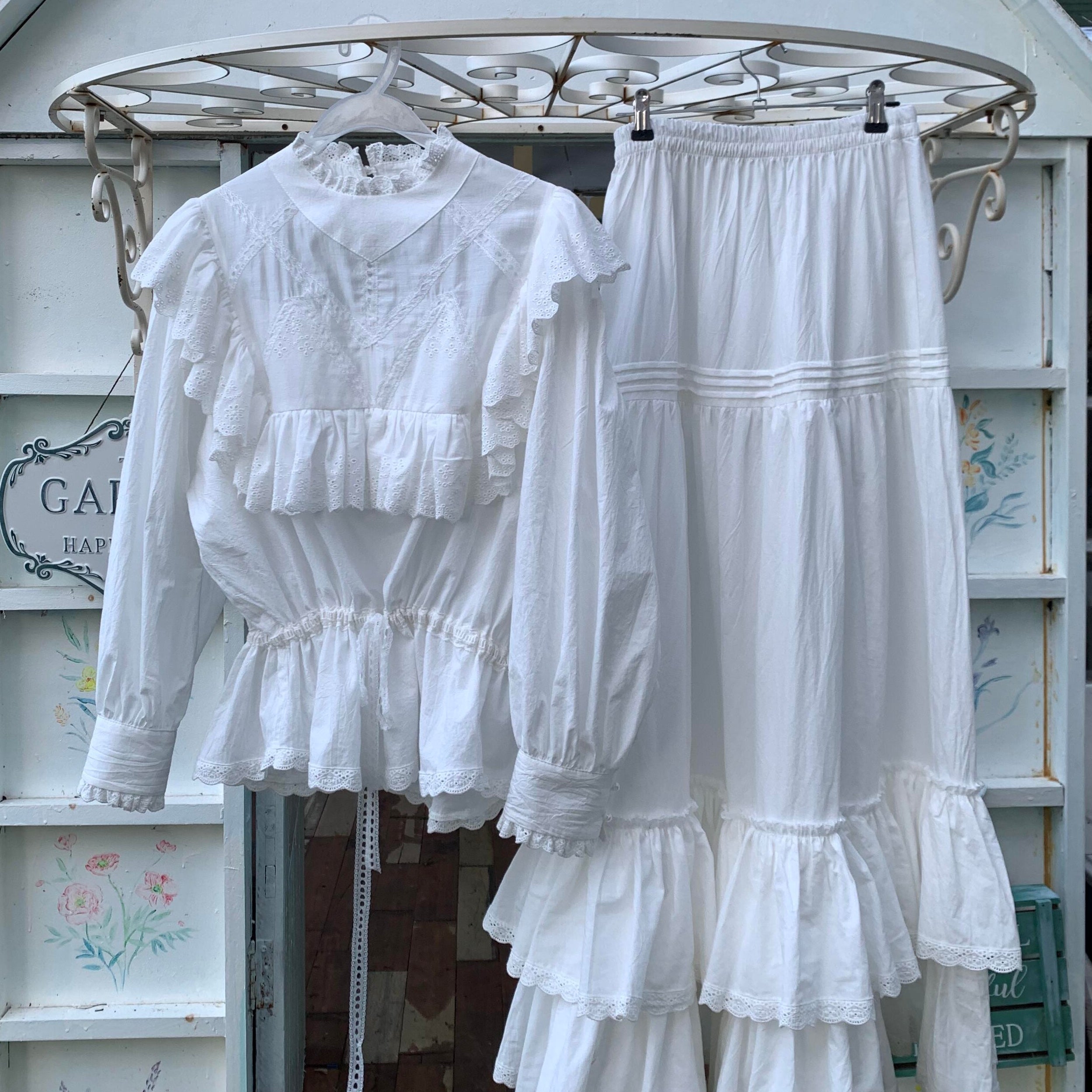 Get trendy with [Tailor Made] In My Fairy Dream Handmade Cotton Dress Set -  available at Peiliee Shop. Grab yours for $88 today!