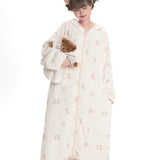 Canmi’s Teddy Dream Cozy Hooded Oversized Sleep Robe